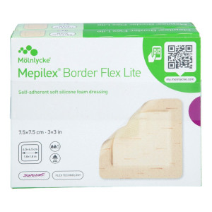Mepilex Border Flex Lite Schaumverband 7,5x7,5 Cm