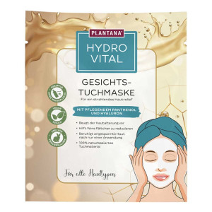 PLANTANA Hydro Vital Gesichtstuchmaske mit Panthenol & Hyaluron