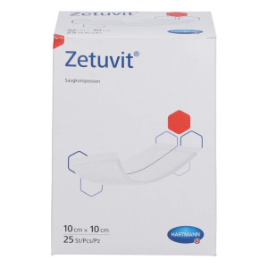 Zetuvit Saugkompressen Steril 10x10 Cm