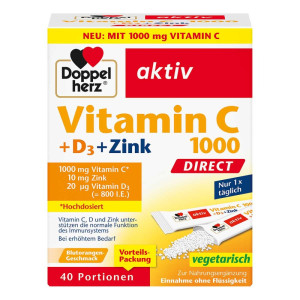 Doppelherz Vitamin C1000 +D3+Zink Direct Pellets