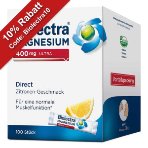 Biolectra Magnesium 400 mg Ultra Direct Zitrone