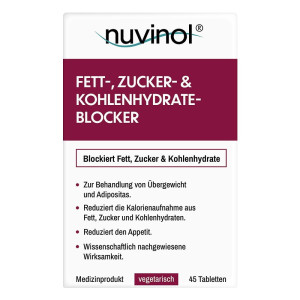 Nuvinol Fett- & Zucker- & Kohlenhydrateblocker Tabletten