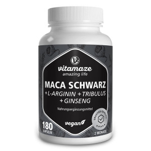 Vitamaze Maca Schwarz + L-Arginin + Tribulus + Ginseng Komplex K