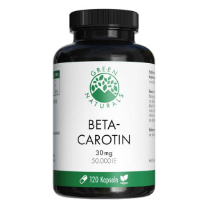 Green Naturals® Beta-Carotin 30mg - 50.000 IE Kapseln vegan