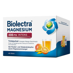 Biolectra Magnesium 486 mg Intens Trinkpulver Orange-Mango