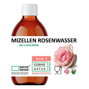 Naturmedin Mizellenwasser mit Rosenwasser PET