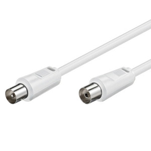 5 m Antennenkabel weiß