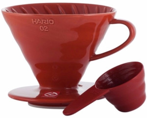 Kaffebox Hario V60-01 Plastic Brewer - Red