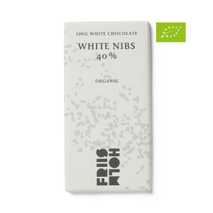 Kaffebox Friis-Holm Chokolade White Nibs 40 %