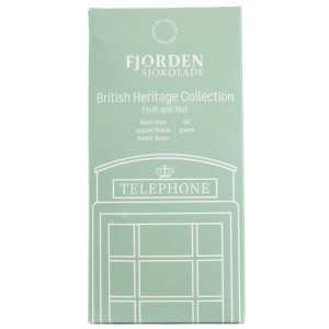 Kaffebox Fjorden Sjokolade British Heritage Collection Fruit and nut