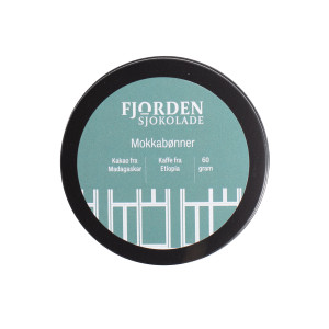 Kaffebox Fjorden Sjokolade 75 % Dark Chocolate Mokkabønner