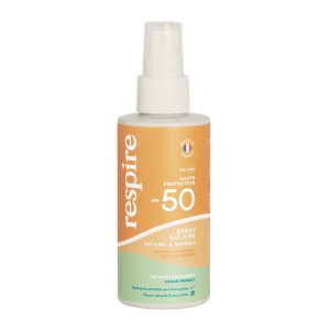 Respire Spray Solaire Naturel & Minéral Protection solaire visage