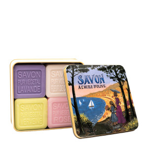 La Savonnerie de Nyons Boite Métal "Cote d'Azur" & Savons