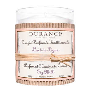 DURANCE Bougie Parfumée Traditionnelle Lait de Figue