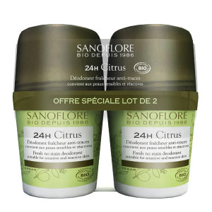 Sanoflore Déodorant Roll-on 24H Citrus Déodorants Naturels