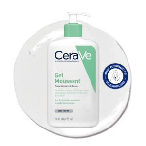 CeraVe Gel Moussant Visage Démaquillant & Nettoyant