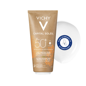 Vichy Capital Soleil Lait Solaire Eco-Conçu voyage SPF50+ Protection solaire corps