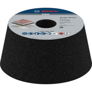 Bosch Meule boisseau conique PRO Stone, 90 x 110 x 55 mm, G24 1608600239