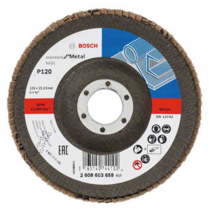 Bosch Standard for Metal Plateau a lamelles X431 125 mm, 22,23 mm, 120 2608603659