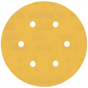 Bosch Feuille abrasive EXPERT C470 a 6 trous, 150 mm, G 400, 50 pieces 2608900925
