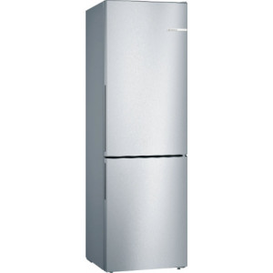 Bosch Série 4 Réfrigérateur combiné pose-libre 186 x 60 cm Couleur inox, KGV36VLEAS