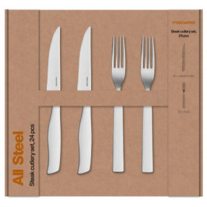 Fiskars All Steel Set de couverts a steak 24pcs 1071625
