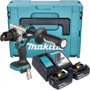 Makita DHP492RTJ Perceuse visseuse   percussion Li-ion LXT 18V, 2x 5,0 Ah, Makpac
