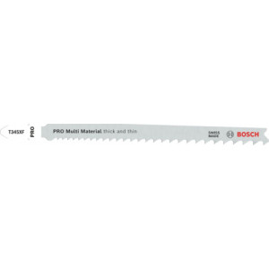 Bosch Lame de scie sauteuse PRO Multi Material thick and thin T345XF, 132 mm, 100 pieces