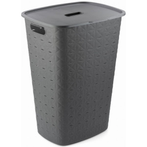Curver SOFTEX 56L Coffre a linge 34 x 43,8 x 59,9 cm, gris foncé 00571-Z68