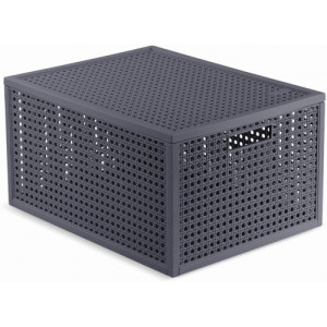 Curver KAYA M 20L Boîte de rangement 37,6 × 30 × 20,7 cm, bleu-gris 17213763