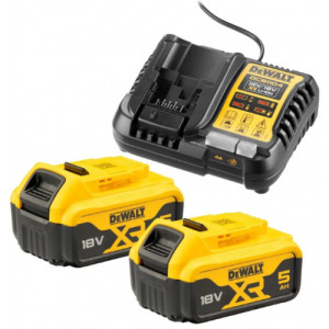 DeWALT DCB1104P2-QW Pack Chargeur DCB1104 + 18V 2x5,0Ah