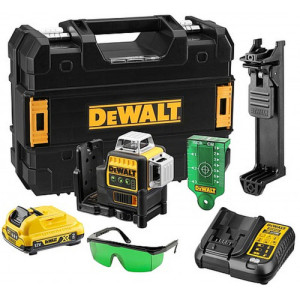 DeWALT DCE089D1G-QW Laser multiligne 3x360° (10,8V/1x2,0Ah/60m)