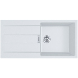 Franke SIRIUS2 S2D 611-100 Evier tectnite, blanc artic 143.0616.250