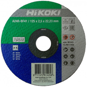 HiKOKI 752512 Disque a tronçonner 125x22,23x2,5mm