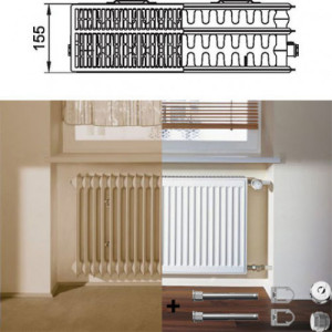 Kermi Therm X2 Radiateur de rechange 33 954 / 600 FK033D906