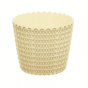 PROSPERPLAST NITLY pot de fleurs, 12,8 cm, jaune, DNY130-CY728