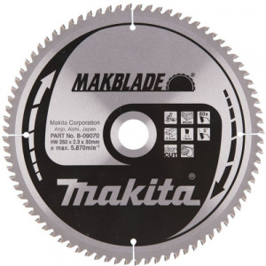 Makita B-32845 Lame carbure Makblade 260x30mm 80Z= old B-09070