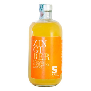 Esse Liquori e Sapori ZINGIBER- liquore arigianale allo zenzero, zenzero coltivato in Sardegna (bottiglia 50 cl)