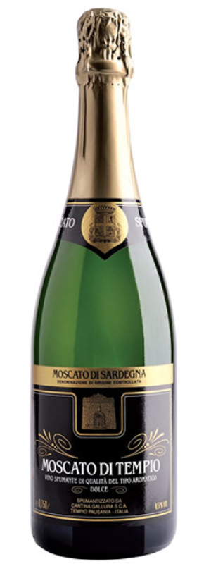 Cantina Sociale Gallura Moscato di TEMPIO - Vino Spumante di qualità del tipo aromatico DOC - Dolce (bottiglia 75 cl)
