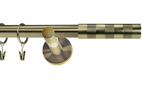 Karnisz nowoczesny NEO pojedynczy 16mm Etiuda antyk mosiądz