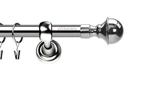 Karnisze Metalowe Rzymskie pojedynczy 19mm Bella INOX