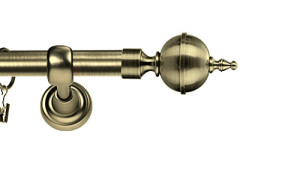 Karnisze Metalowe Rzymskie pojedynczy 19mm Roxy antyk mosiądz