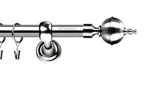 Karnisze Metalowe Rzymskie pojedynczy 19mm Roxy INOX