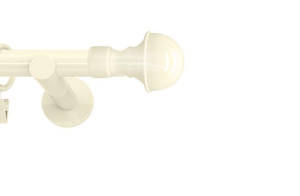 Karnisze nowoczesne NEO na wymiar pojedynczy 19mm Bella ivory (kość słoniowa)