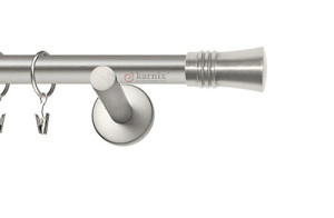 Karnisze nowoczesne NEO na wymiar pojedynczy 19mm Capri chrom mat