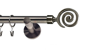 Karnisze nowoczesne NEO na wymiar pojedynczy 19mm Cento antracyt