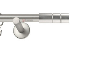 Karnisze nowoczesne NEO na wymiar pojedynczy 19mm Cylinder chrom mat