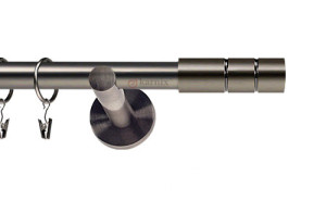Karnisze nowoczesne NEO na wymiar pojedynczy 19mm Cylinder antracyt