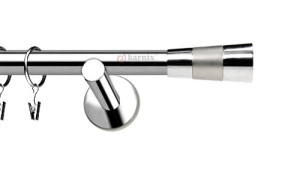 Karnisze nowoczesne NEO na wymiar pojedynczy 19mm Doris INOX