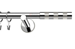 Karnisze nowoczesne NEO na wymiar pojedynczy 19mm Etiuda INOX